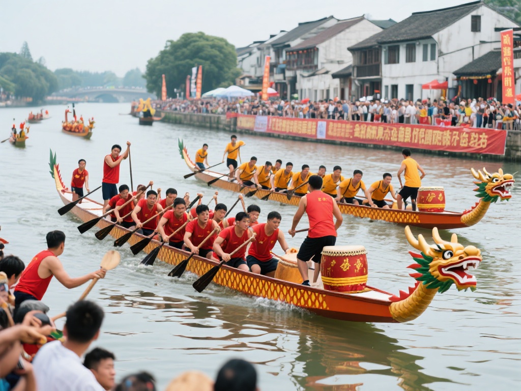 2025年3月30日传统龙舟竞渡盛况揭秘 龙舟赛的现代意义
现代龙舟赛早已超越了