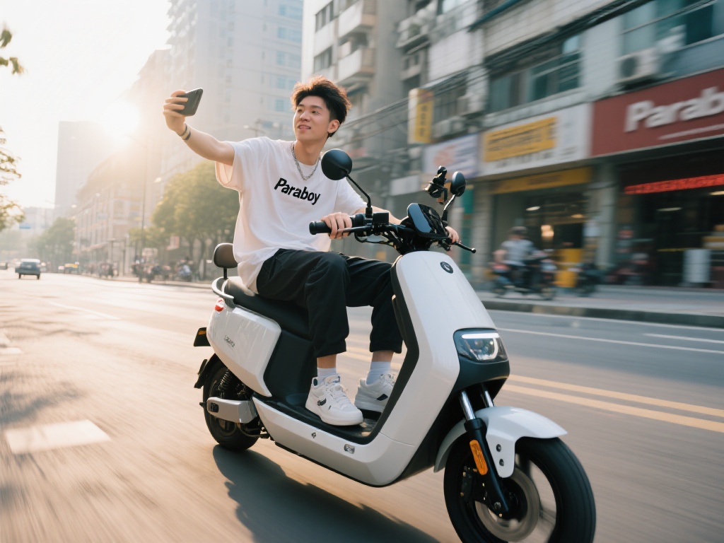 Paraboy骑行自拍记录:与心爱小电驴的欢乐时光 骑上小电驴,迎着清晨的微风,驰骋在城市的