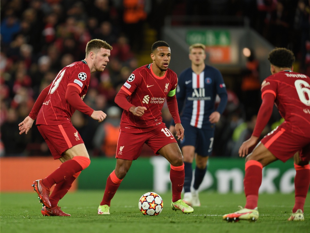 与巴黎依赖球星单打独斗不同，利物浦更注重