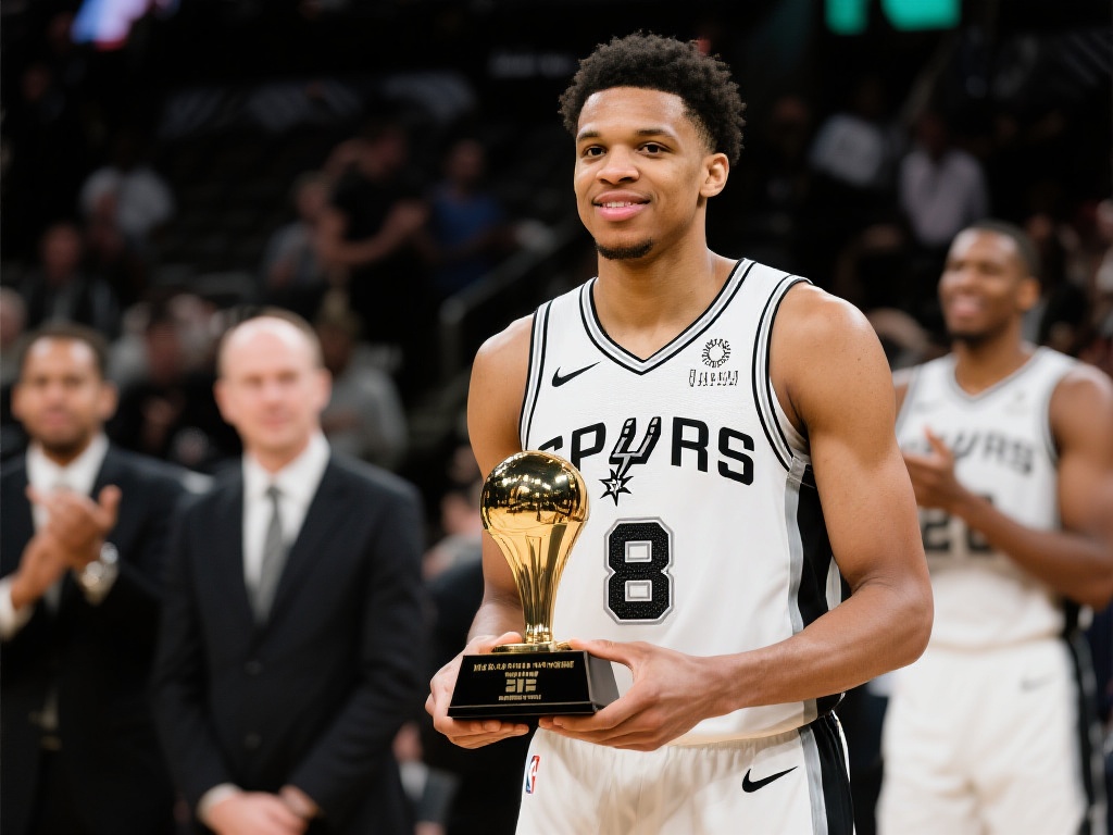 马刺新星斯蒂芬-卡斯尔荣膺NBA年度最佳新秀 在NBA这个充满竞争的舞台上,获得年度最